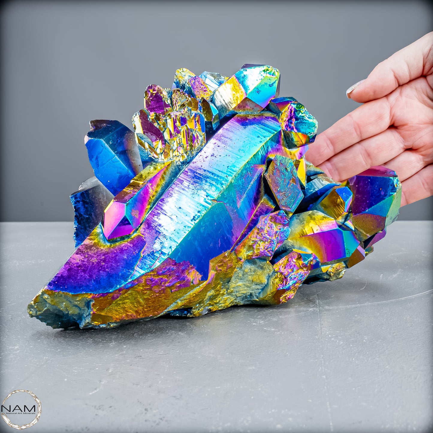 Titanium Aura Quarz – Schillernde Energie der Transformation – 2662,38 g