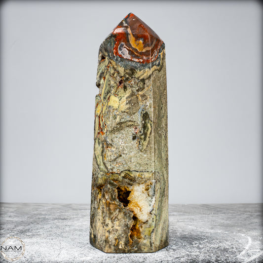 Natürlicher Achat-Kristall Obelisk aus Indonesien, selten - 1050,61g