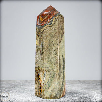 Natürlicher Achat-Kristall Obelisk aus Indonesien, selten - 1050,61g