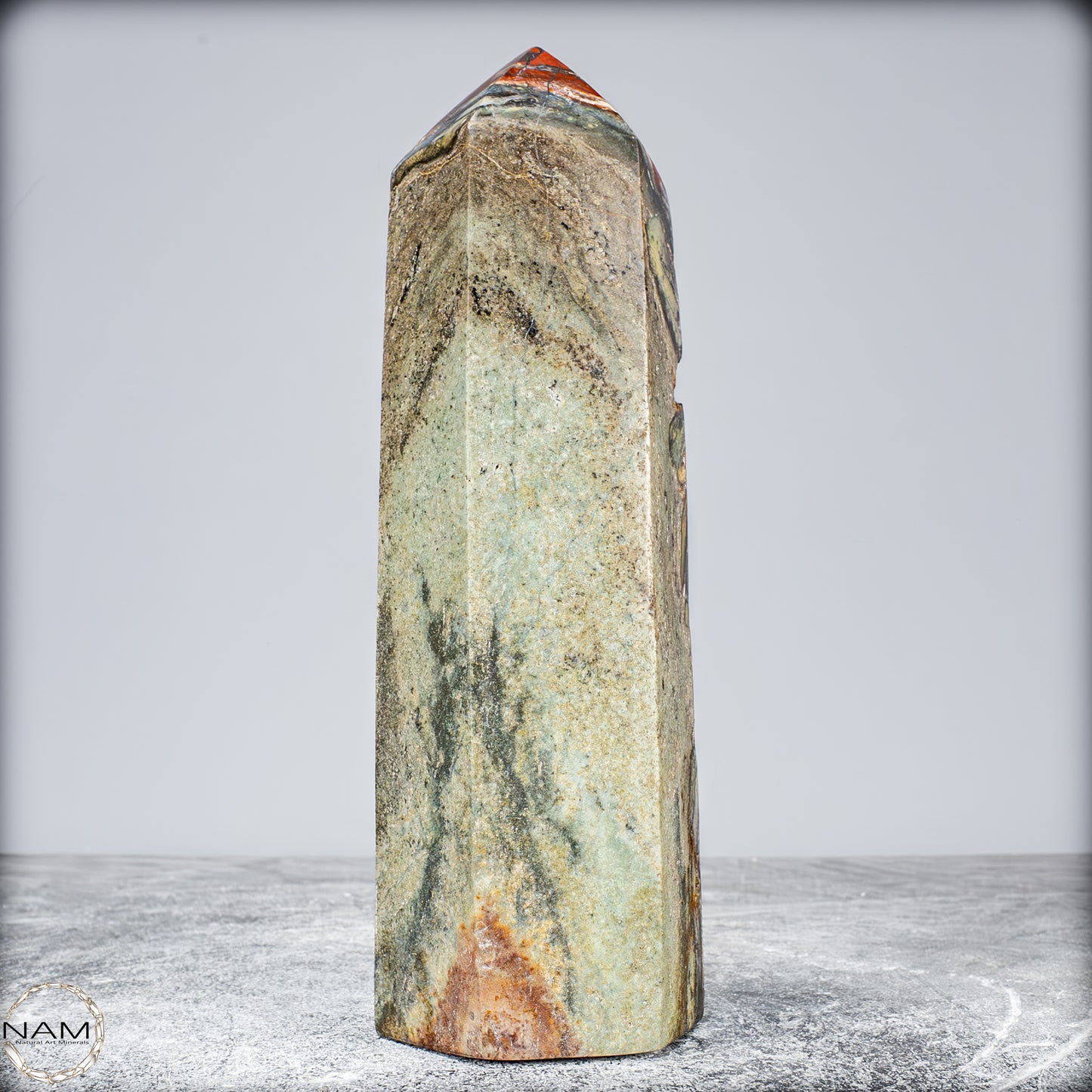 Natürlicher Achat-Kristall Obelisk aus Indonesien, selten - 1050,61g