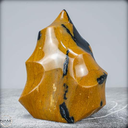 Natürliche Jaspis-Chalcedon Kristallflamme - 1081,34g