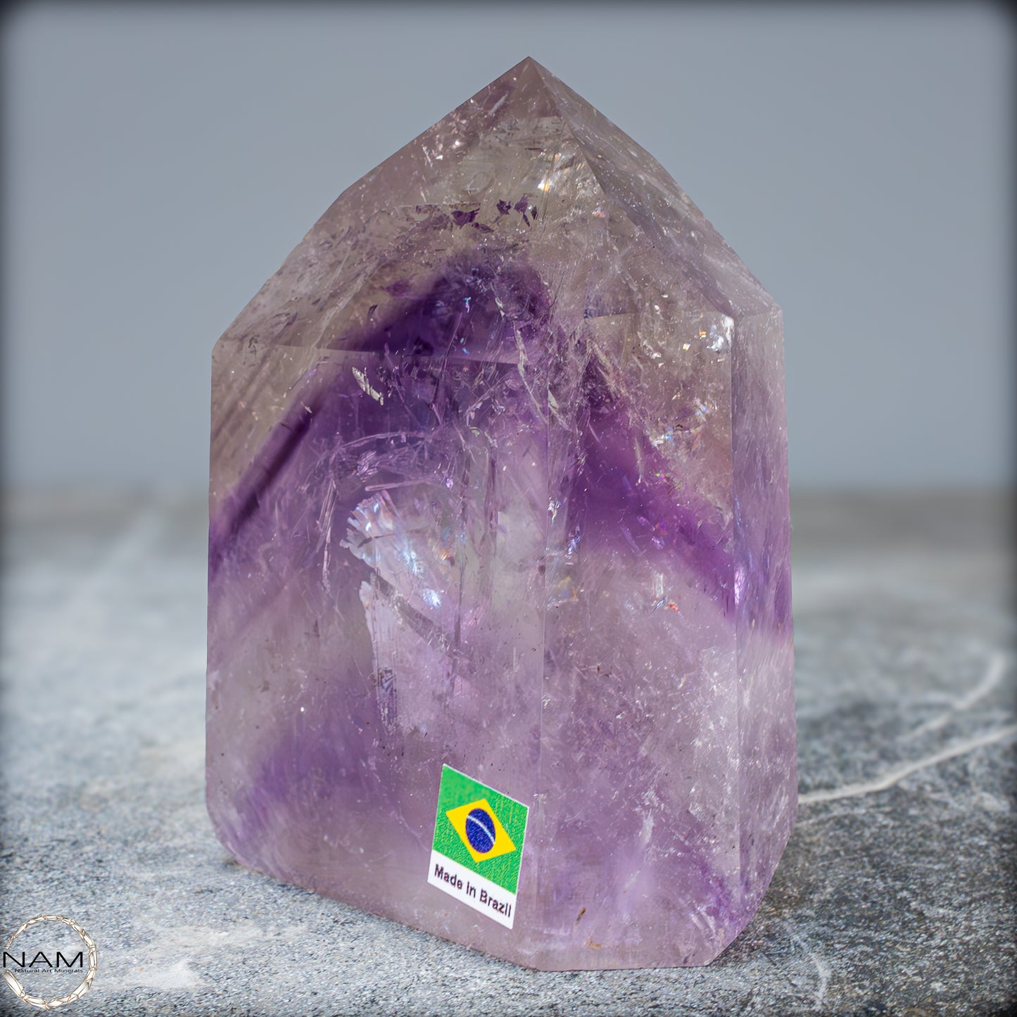 Natürliche, Sehr Seltene Amethyst-Kristall Spitze, Brasilien - 604,05g