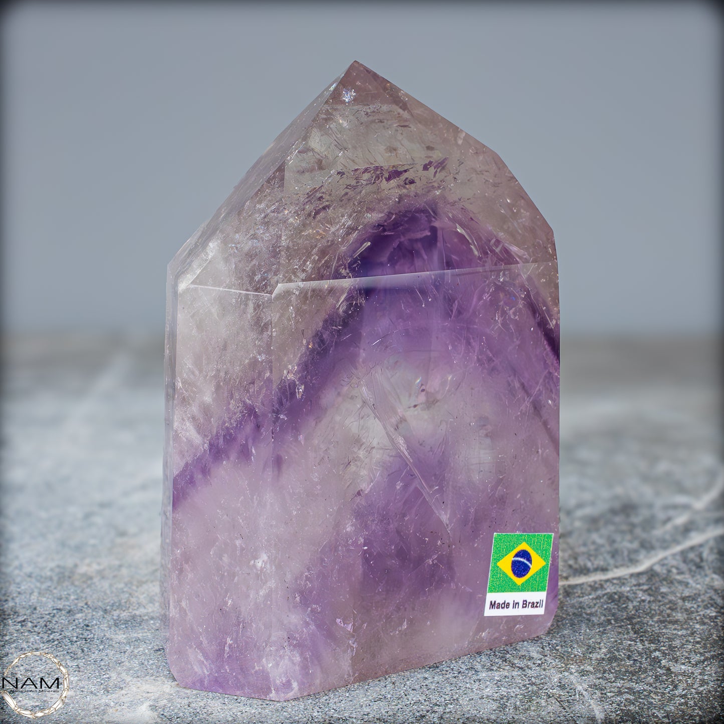 Natürliche, Sehr Seltene Amethyst-Kristall Spitze, Brasilien - 604,05g