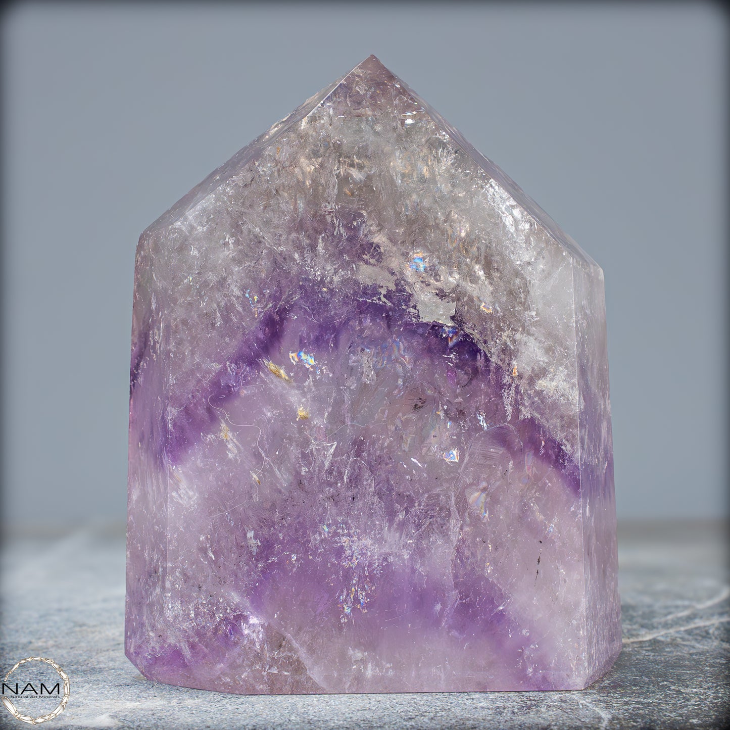 Natürliche, Sehr Seltene Amethyst-Kristall Spitze, Brasilien - 604,05g