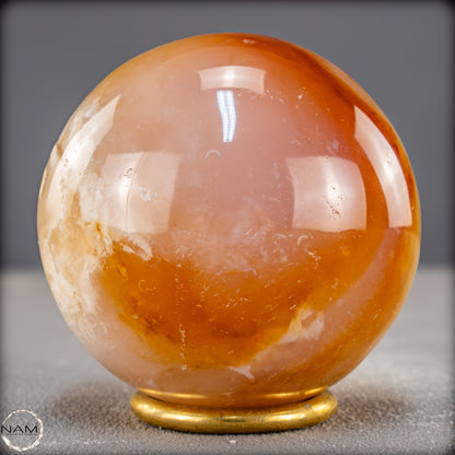 Natürliche Mehrfabige Carneol Kristall Kugel - 627,84g - 77mm