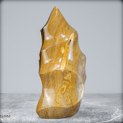 Natürliche Jaspis-Chalcedon Kristallflamme - 1354,66g