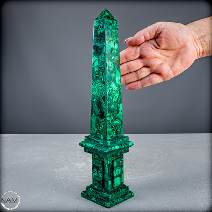 Malachit-Turm – Monumentale Eleganz aus der Natur - 969,51 g