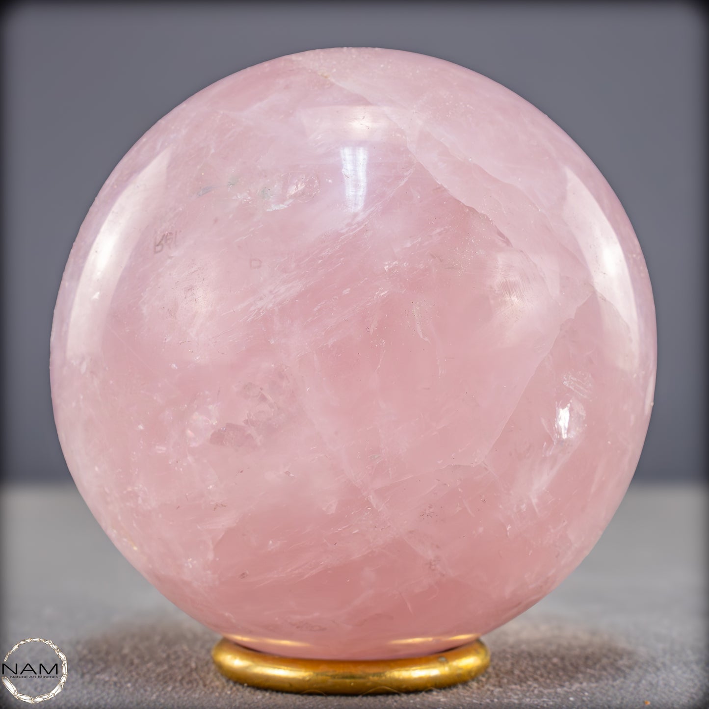Natürliche Rosenquarz Kristall-Kugel aus Brasilien - 1086,88g - 92mm