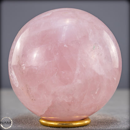 Natürliche Rosenquarz Kristall-Kugel aus Brasilien - 1086,88g - 92mm
