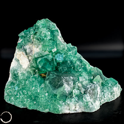 Natürliche Grüner Fluorit Kristalle auf Matrix - 1087,22g