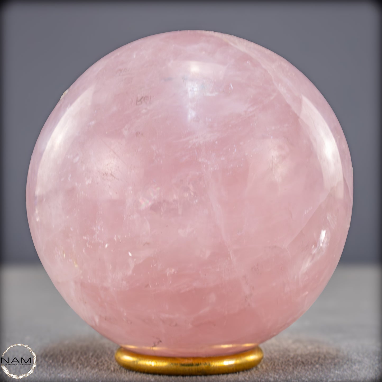 Natürliche Rosenquarz Kristall-Kugel aus Brasilien - 1086,88g - 92mm
