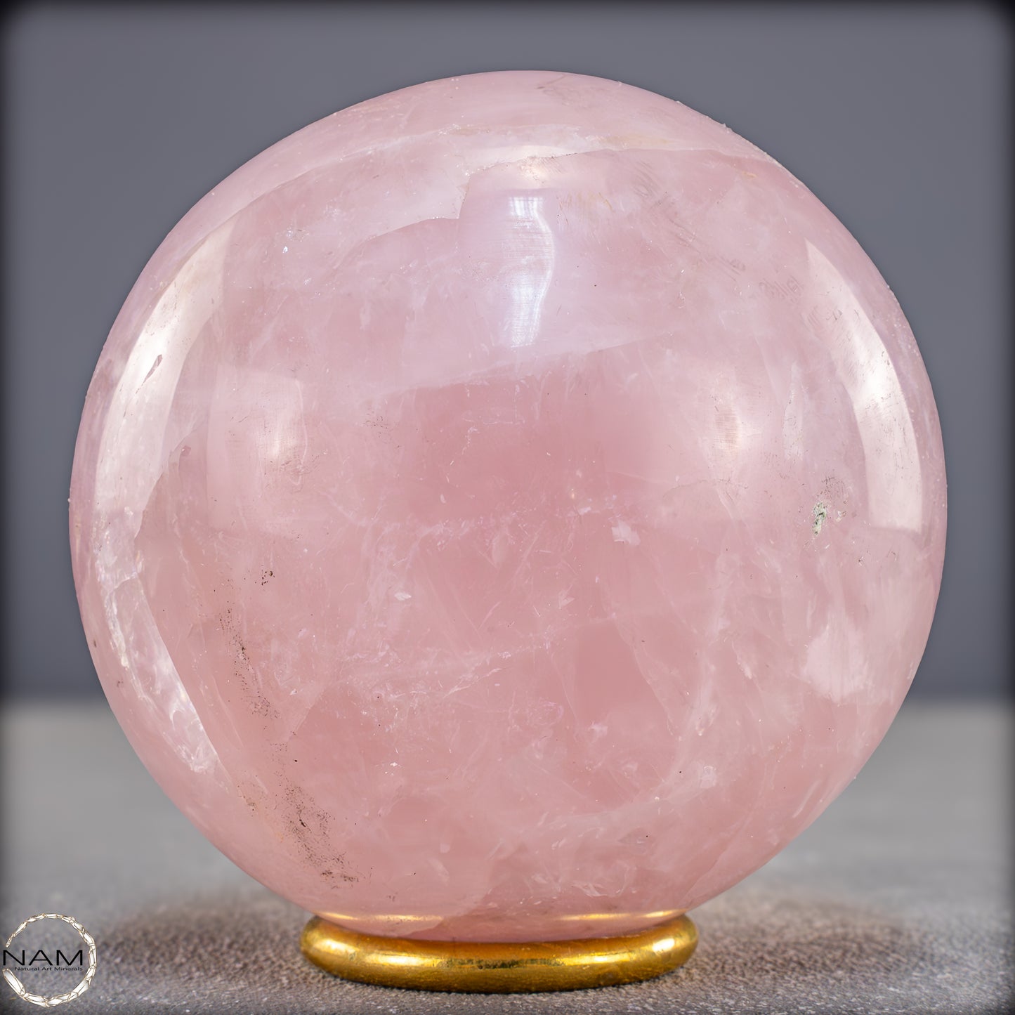 Natürliche Rosenquarz Kristall-Kugel aus Brasilien - 1086,88g - 92mm