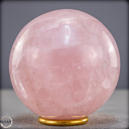 Natürliche Rosenquarz Kristall-Kugel aus Brasilien - 1086,88g - 92mm