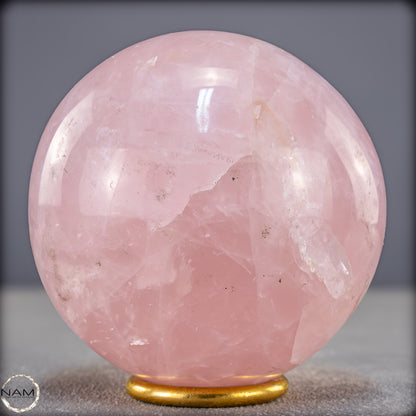Natürliche Rosenquarz Kristall-Kugel aus Brasilien - 1086,88g - 92mm