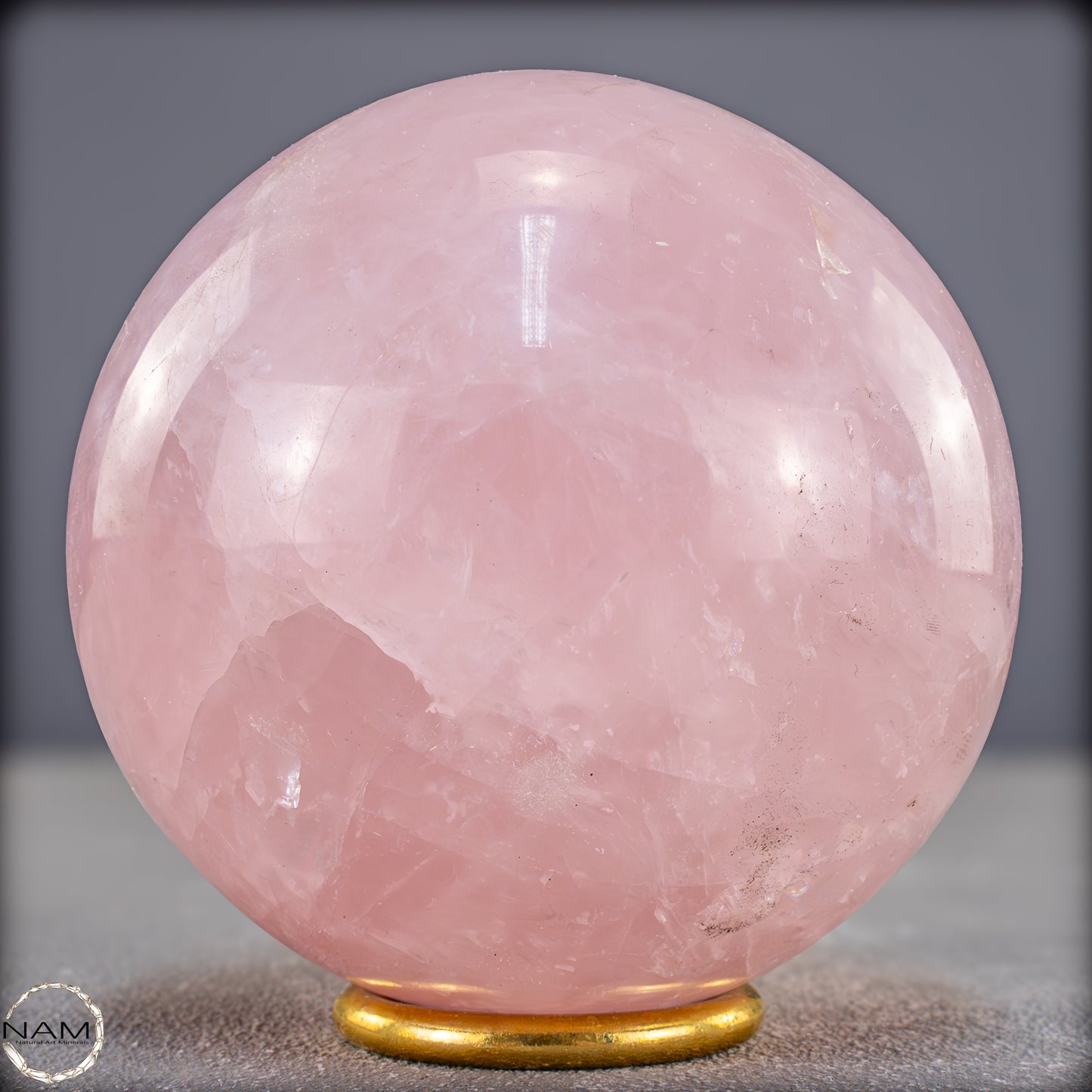 Natürliche Rosenquarz Kristall-Kugel aus Brasilien - 1086,88g - 92mm