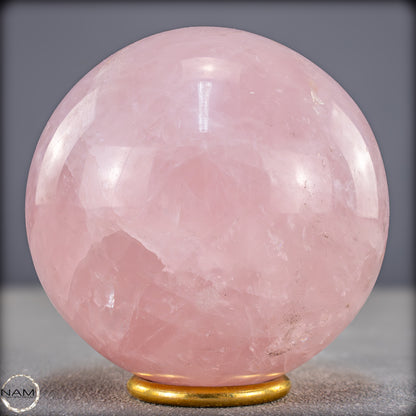 Natürliche Rosenquarz Kristall-Kugel aus Brasilien - 1086,88g - 92mm