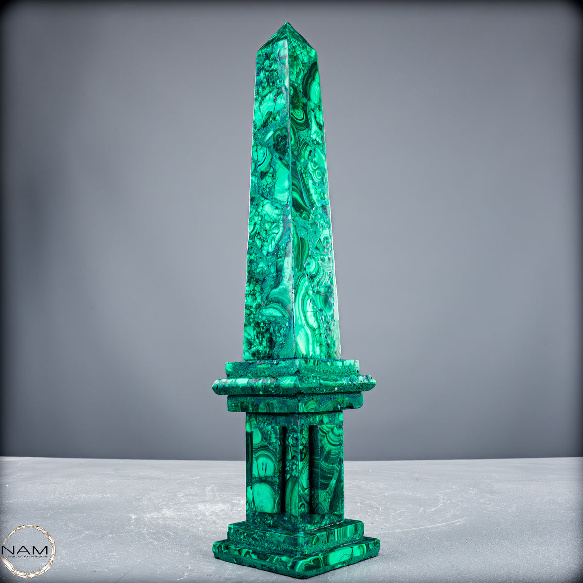 Malachit-Turm – Monumentale Eleganz aus der Natur - 969,51 g