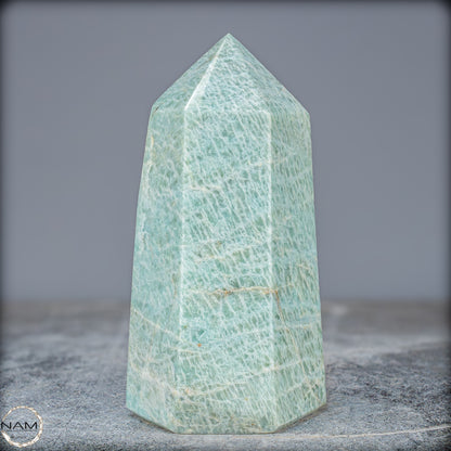 Natürlicher Funkelnder Amazonit Kristall-Obelisk - 962,95g