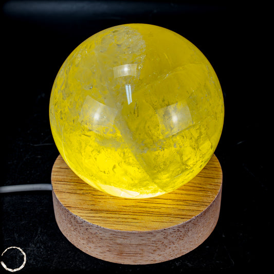 Top Qualität Transparenter Citrin Kristall Kugel - Brasilien - 613,35g - 80mm