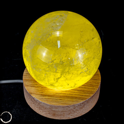 Top Qualität Transparenter Citrin Kristall Kugel - Brasilien - 613,35g - 80mm