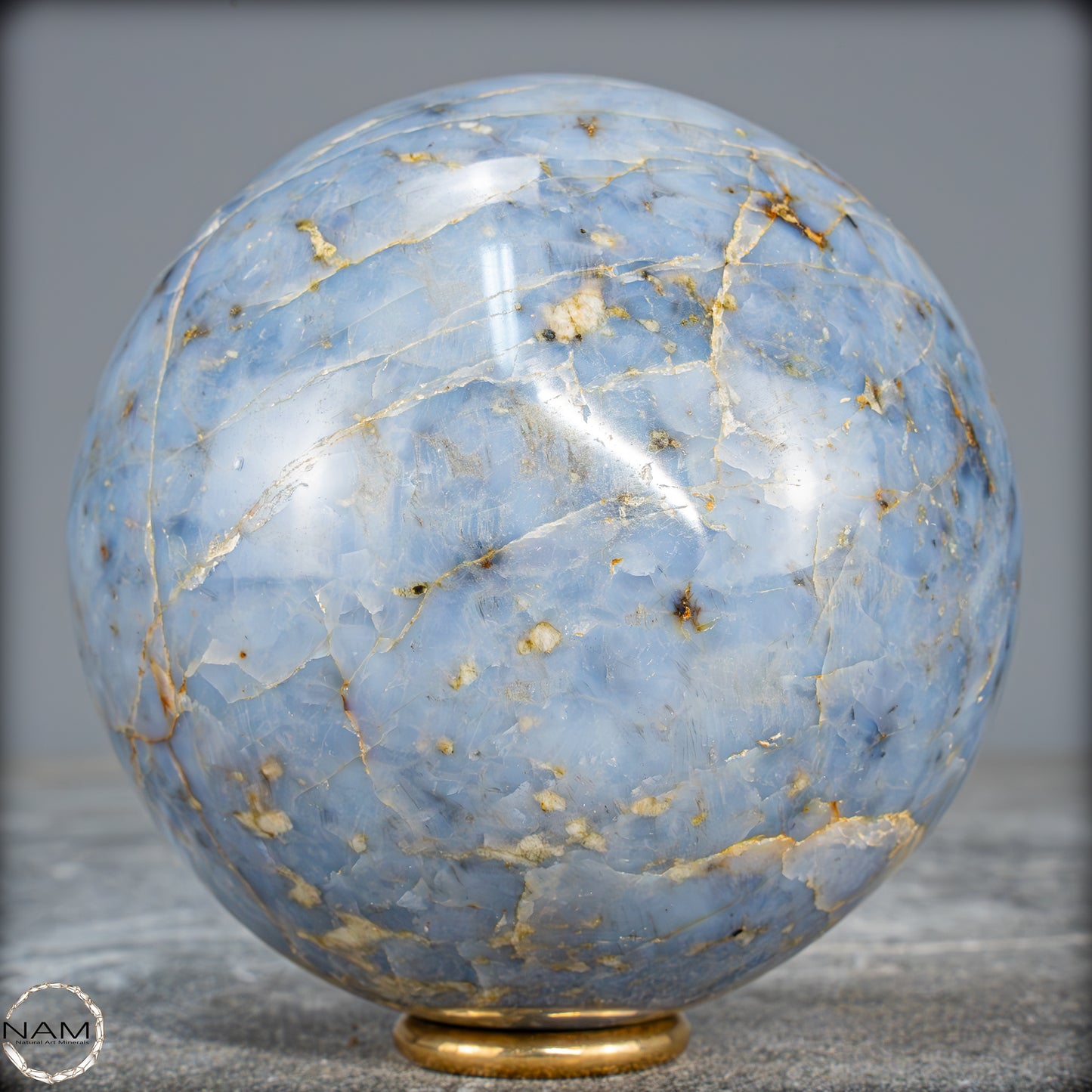 Natürliche Blaue Quarz Kristallkugel aus Brasilien - 960,33g - 91mm