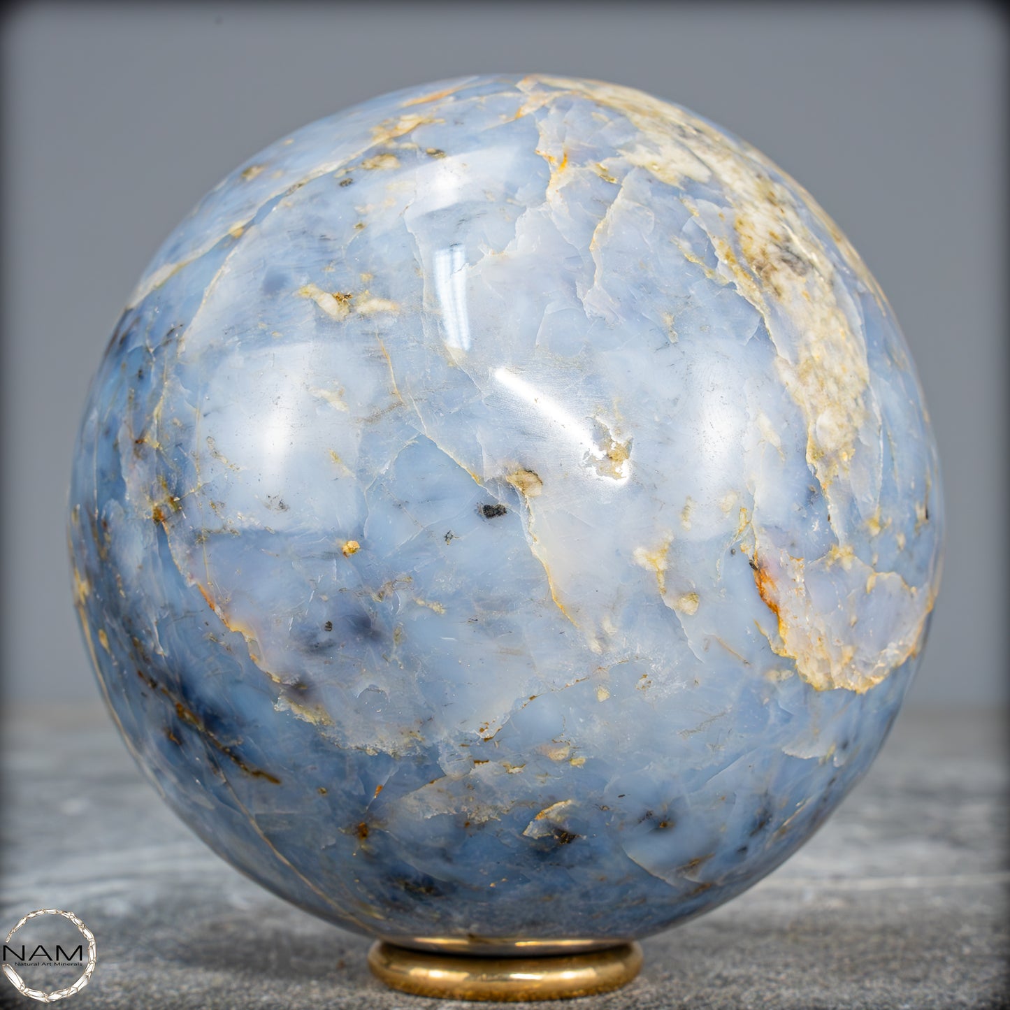 Natürliche Blaue Quarz Kristallkugel aus Brasilien - 960,33g - 91mm