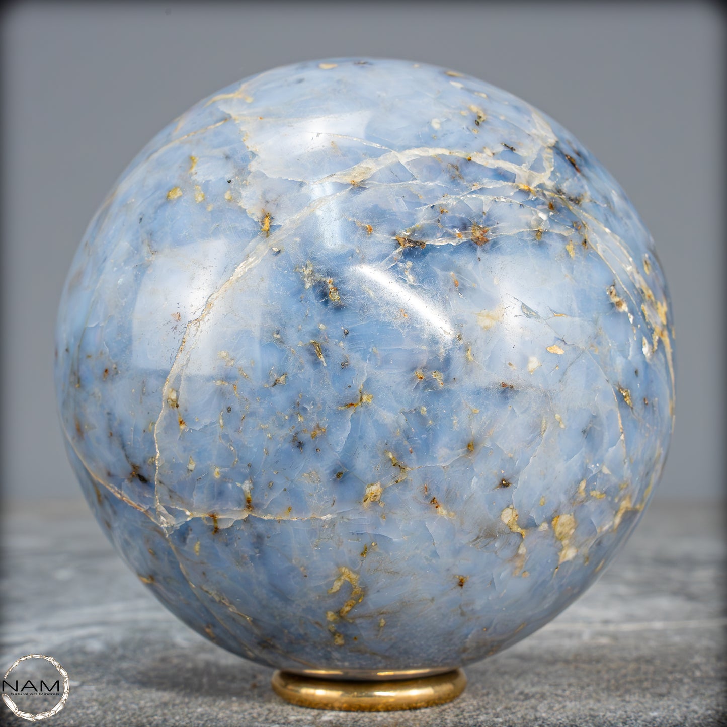 Natürliche Blaue Quarz Kristallkugel aus Brasilien - 960,33g - 91mm