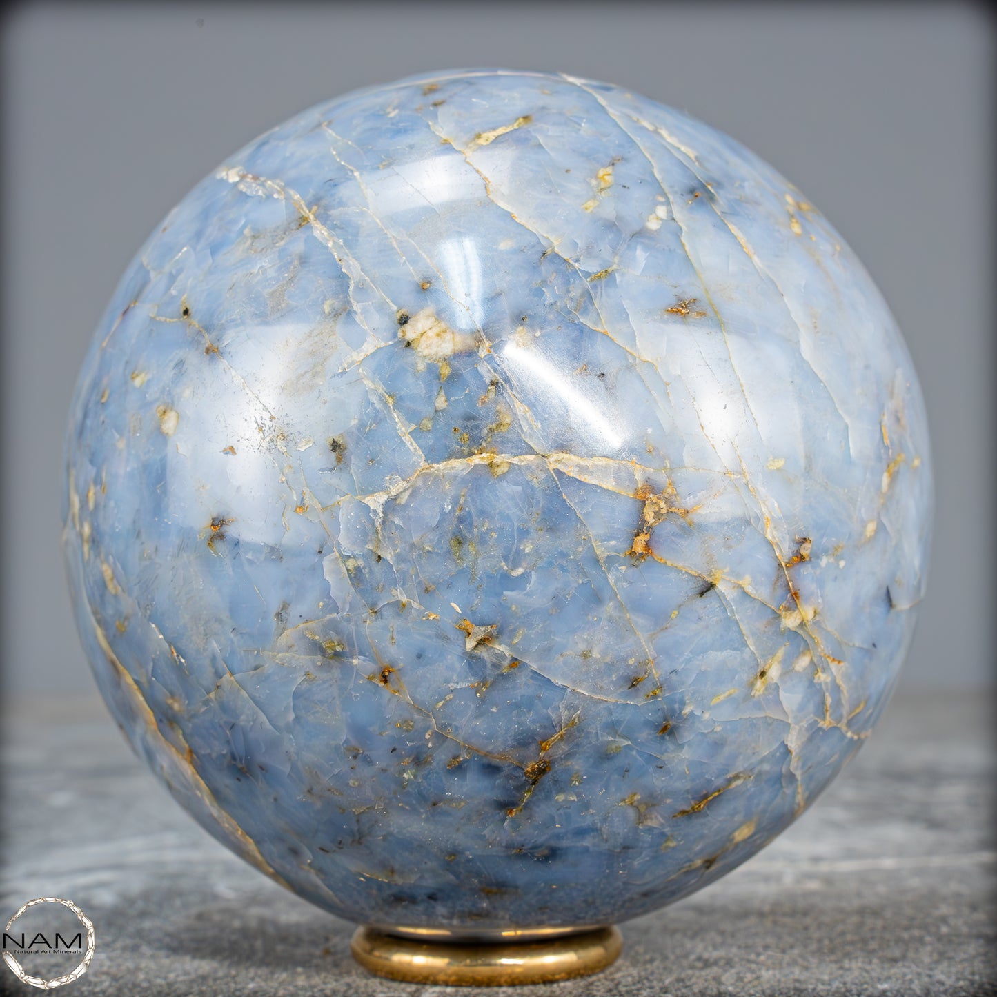 Natürliche Blaue Quarz Kristallkugel aus Brasilien - 960,33g - 91mm