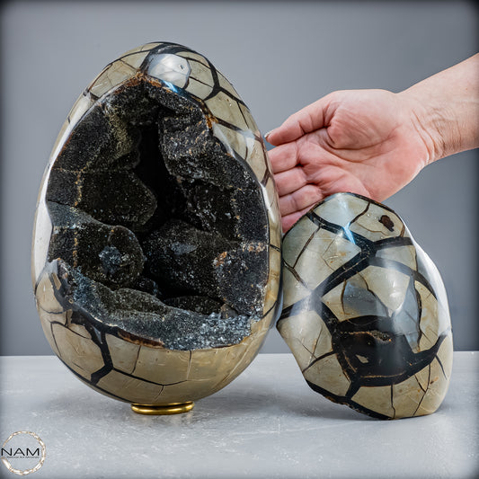 Natürliche Septarien Druse mit Calzit Kristallen, Spitzenqualität - 8062,36 g