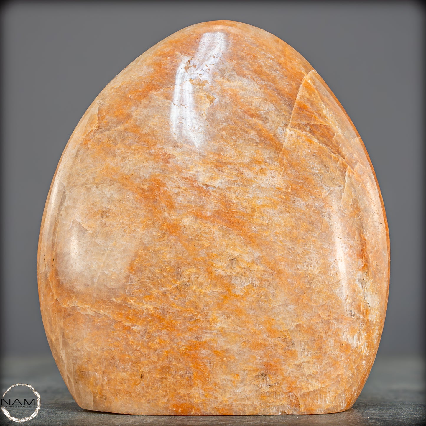 Natürliche Pfirsich-Mondstein Freiform - 1149,25g