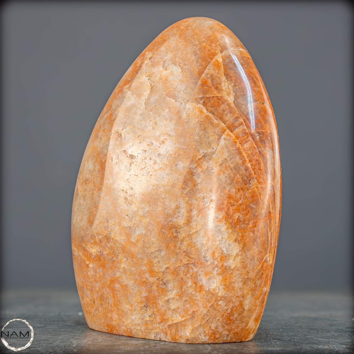 Natürliche Pfirsich-Mondstein Freiform - 1149,25g