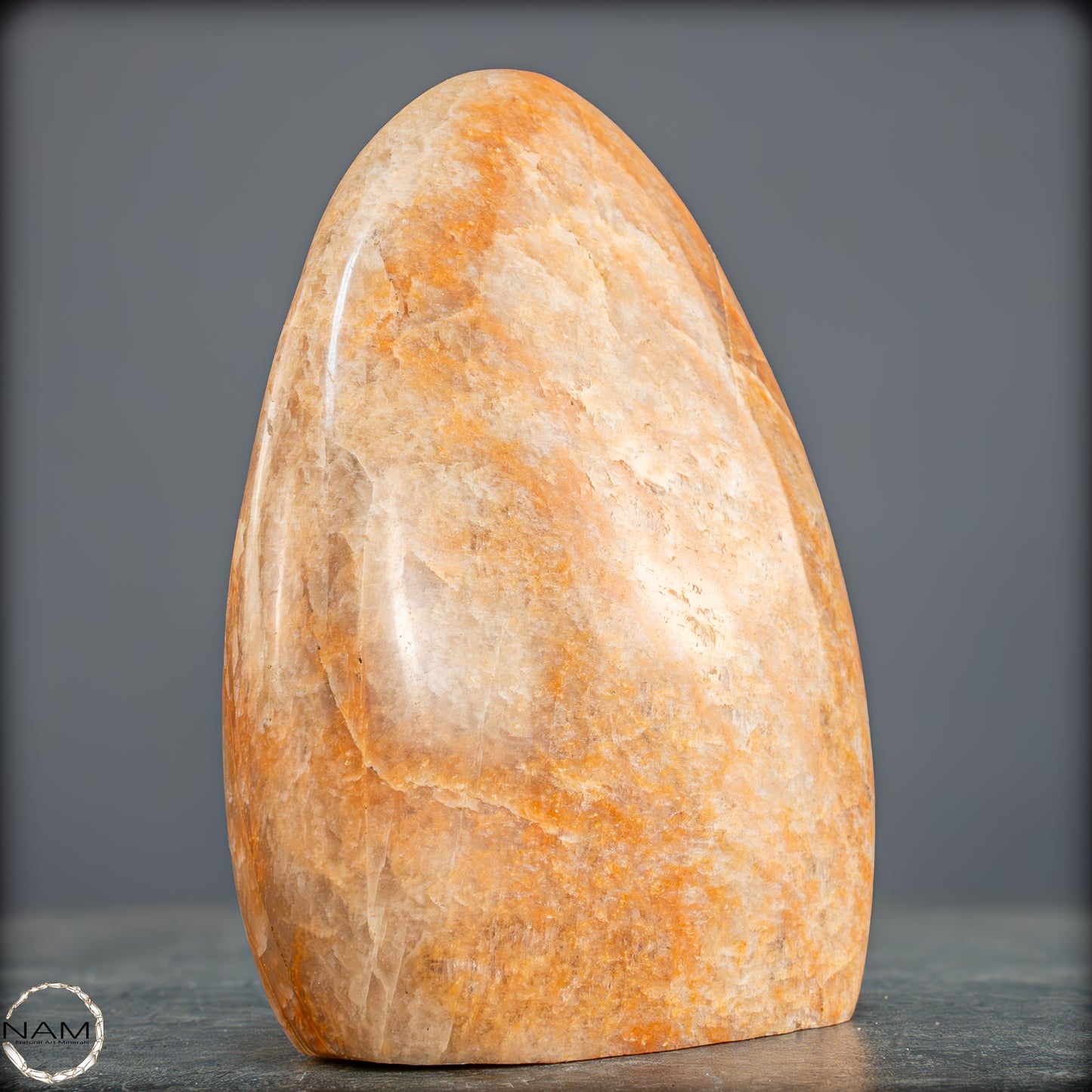 Natürliche Pfirsich-Mondstein Freiform - 1149,25g