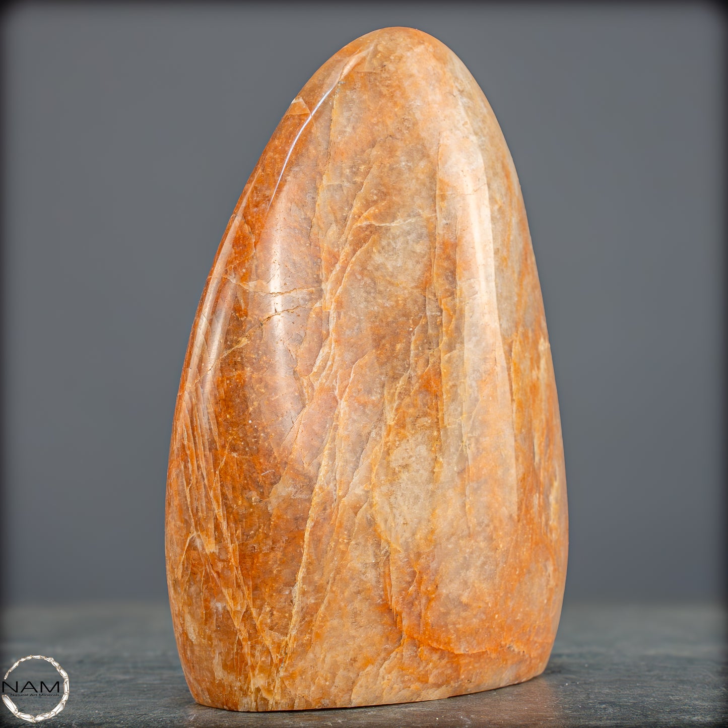 Natürliche Pfirsich-Mondstein Freiform - 1149,25g