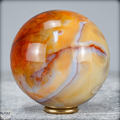 Natürliche Mehrfabige Carneol Kristall Kugel - 591,73g