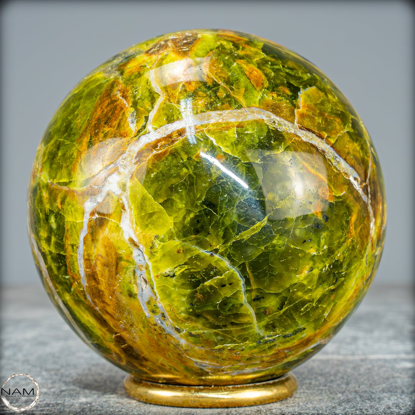 Natürliche Grüne Opal-Kristall Kugel - 762,83g - 88mm