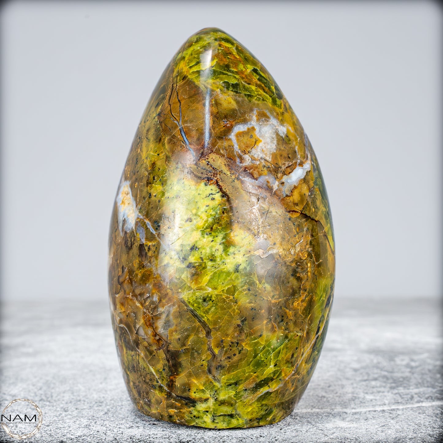 Natürliche Grüner Opal-Kristall Freiform -675,67g