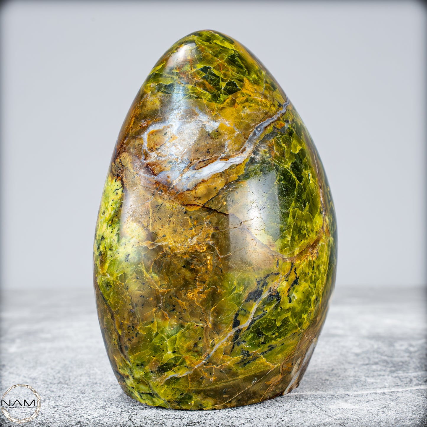 Natürliche Grüner Opal-Kristall Freiform -675,67g