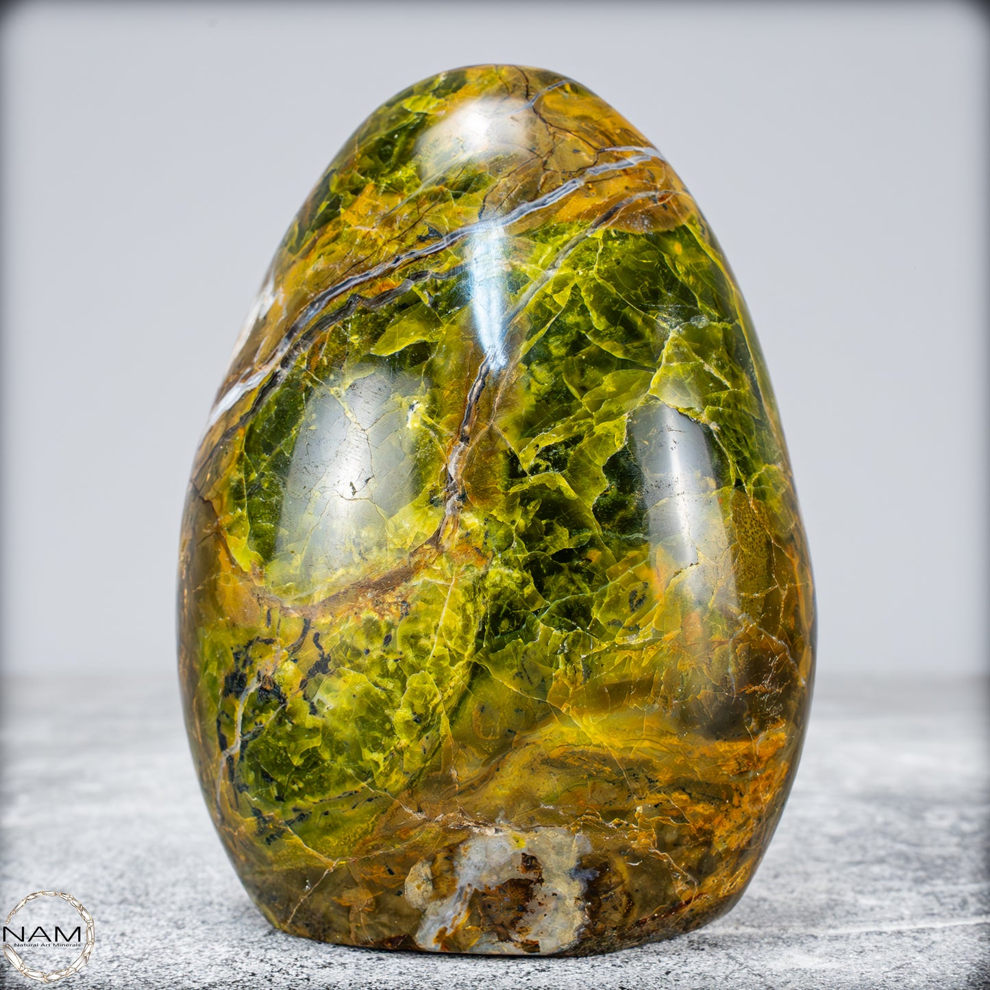 Natürliche Grüner Opal-Kristall Freiform -675,67g