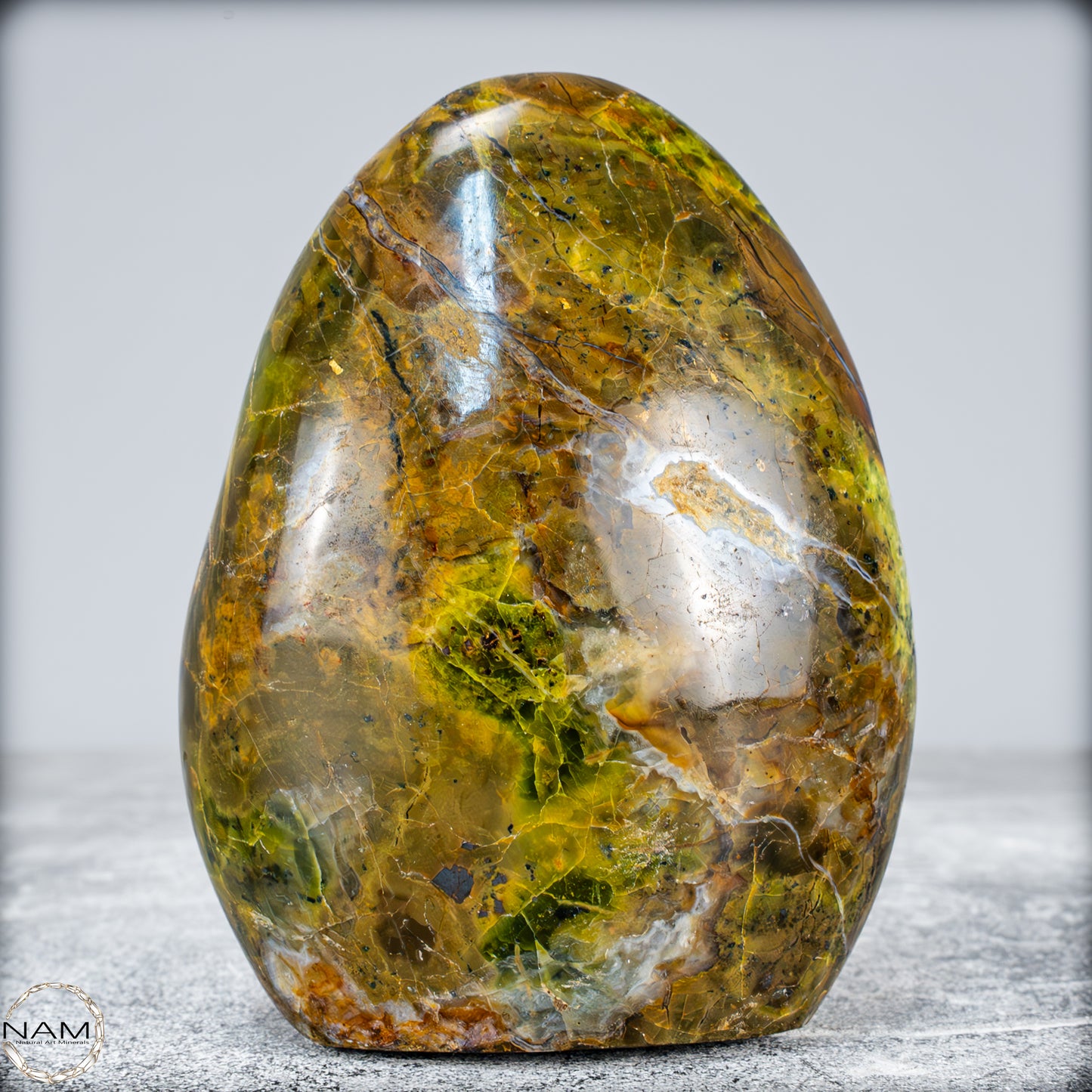 Natürliche Grüner Opal-Kristall Freiform -675,67g