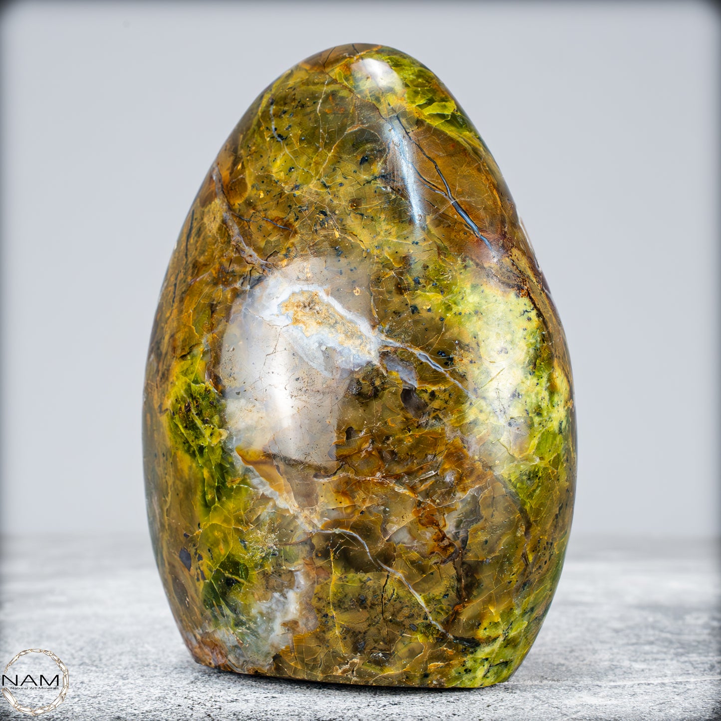 Natürliche Grüner Opal-Kristall Freiform -675,67g