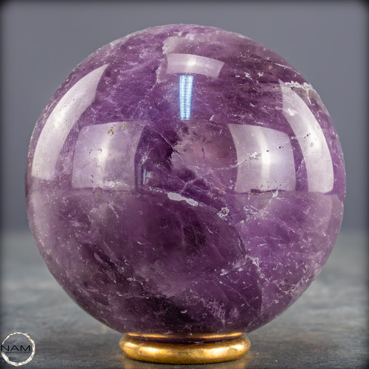 Natürliche Amethyst-Kristall Kugel, Brasilien - 406,43g - 66mm