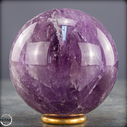 Natürliche Amethyst-Kristall Kugel, Brasilien - 406,43g - 66mm