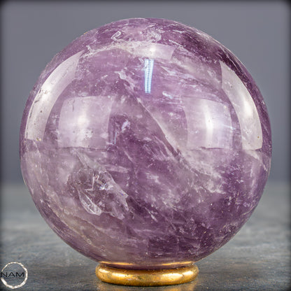 Natürliche Amethyst-Kristall Kugel, Brasilien - 406,43g - 66mm