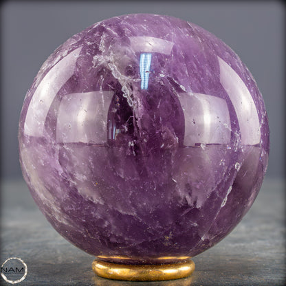 Natürliche Amethyst-Kristall Kugel, Brasilien - 406,43g - 66mm