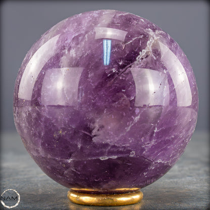 Natürliche Amethyst-Kristall Kugel, Brasilien - 406,43g - 66mm