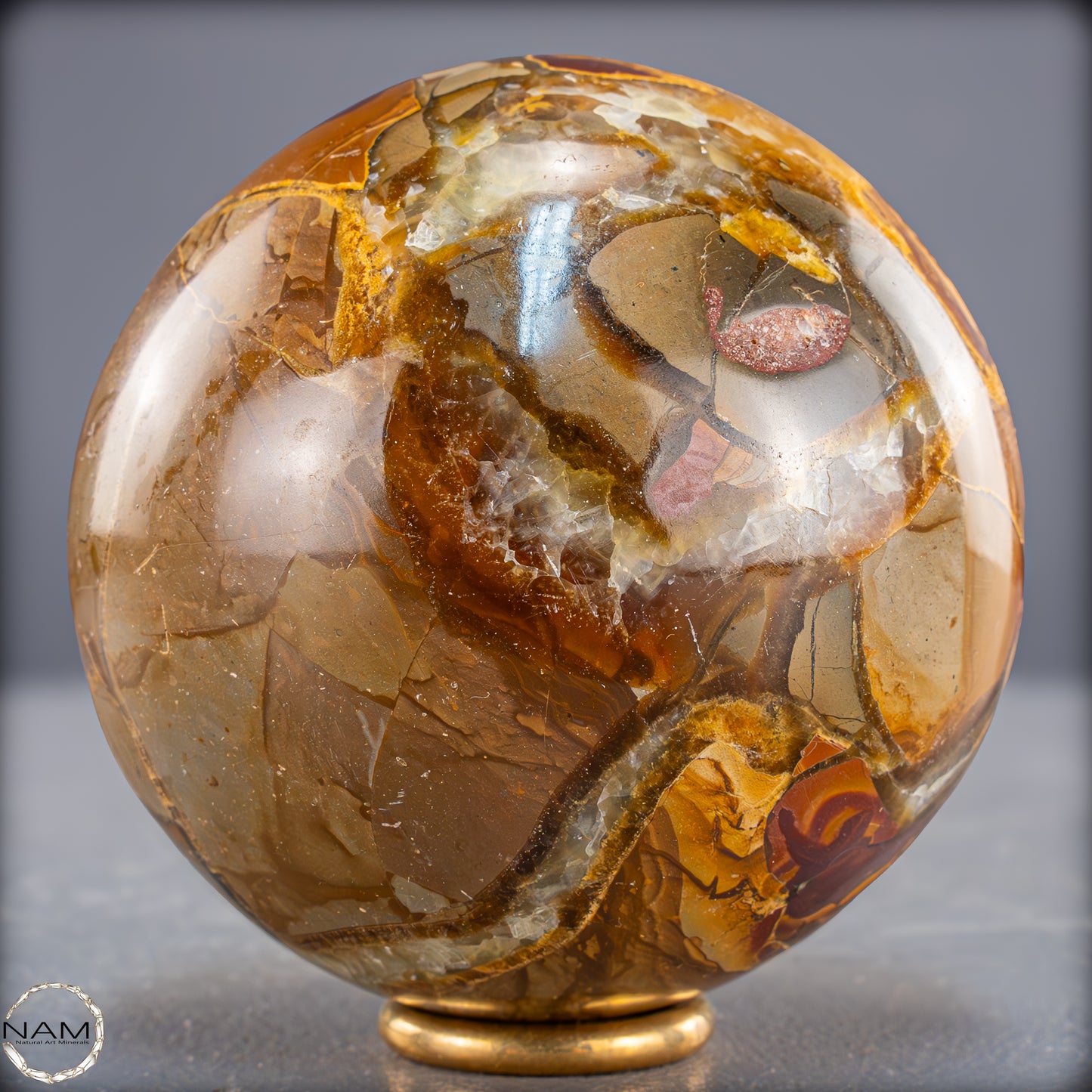 Natürliche Simbirzit Kugel, sehr selten! - 678,05g - 80mm