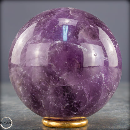 Natürliche Amethyst-Kristall Kugel, Brasilien - 406,43g - 66mm