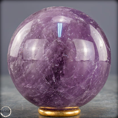 Natürliche Amethyst-Kristall Kugel, Brasilien - 406,43g - 66mm