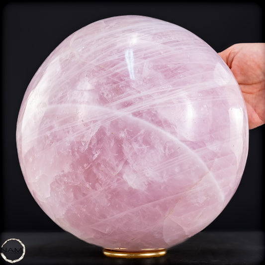 Natürliche Rosenquarz Kristall-Kugel aus Brasilien - 15785,31g