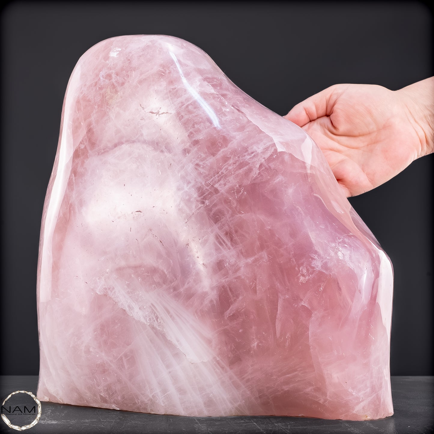 Natürliche Rosenquarz-Kristall Freiform aus Brasilien - 18664,10 g